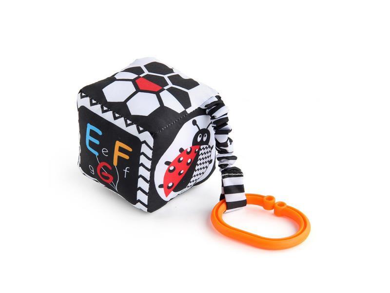 A Square Ball With Geometric Letter Patterns