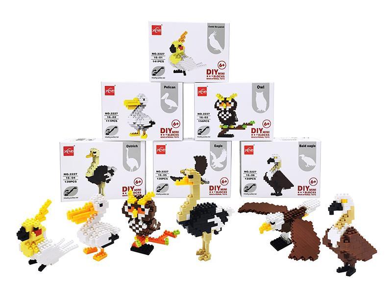 Birds Microparticle Building Blocks