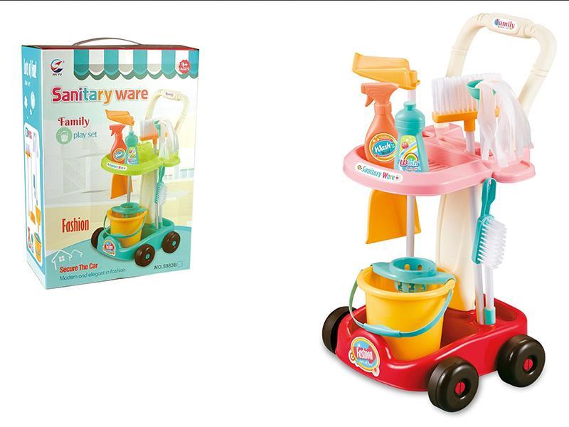 Girl Clean Cart Combination