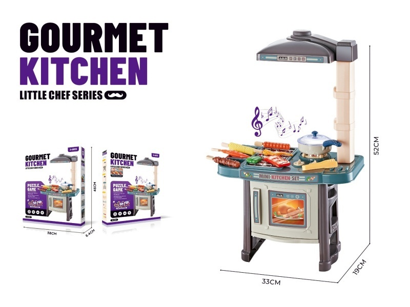Barbecue Kiosks With Lighting And Music (3Aa Not Included)