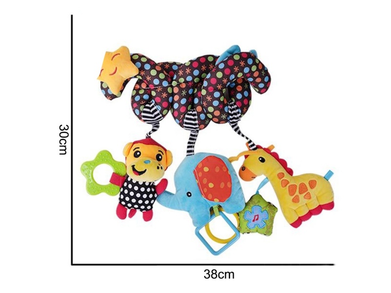 Two Ag13 Plush Star Blue Elephant Beds Are Wrapped Around Them