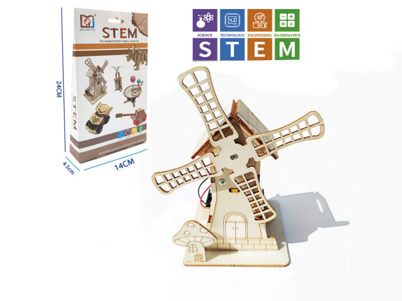 DIY Wooden Electric Windmill House