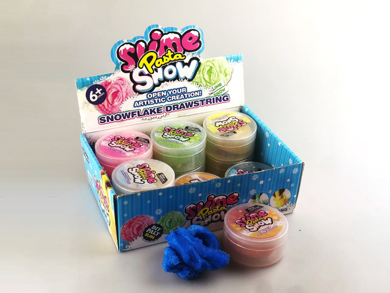 Snowflake Brushed Clay Crystal Clay Slime