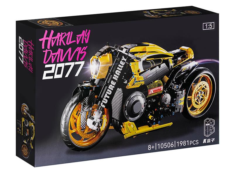 1:5 2077 Cyberpunk Harley-Davidson Motorcycle Building Blocks 1981 pcs