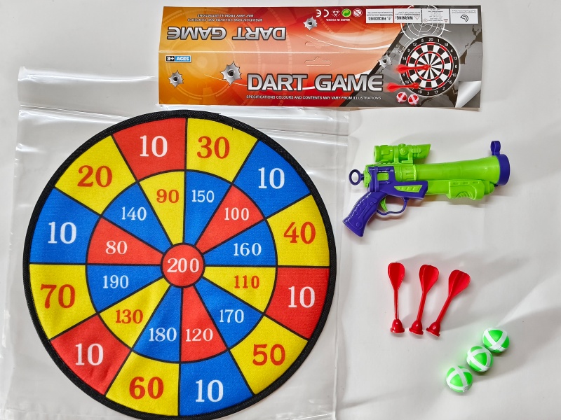 36CM Velcro Dartboard With Sticky Ball, Gun, Dart