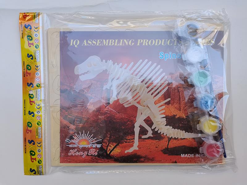 3D Wooden Puzzle DIY Color Drawing Toy