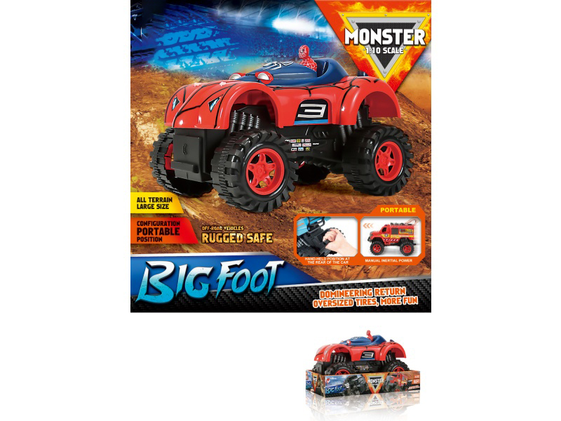 1:10 Hot Wheels Dinosaur Pickup Truck Inertia Vehicle