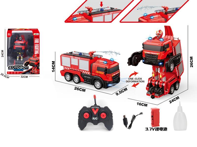 6CH Remote Control Transformation Fire Engine