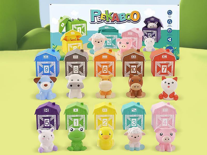 Farm Animal Number Matching Houses