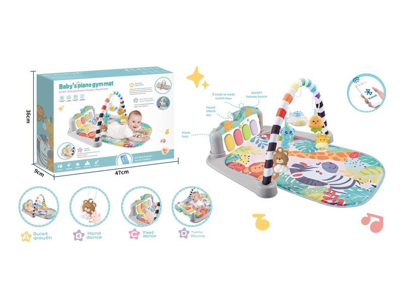 Parrot Oval-Shaped Pedal Guitar Fitness Stand (With Bluetooth Projection Small Aircraft)