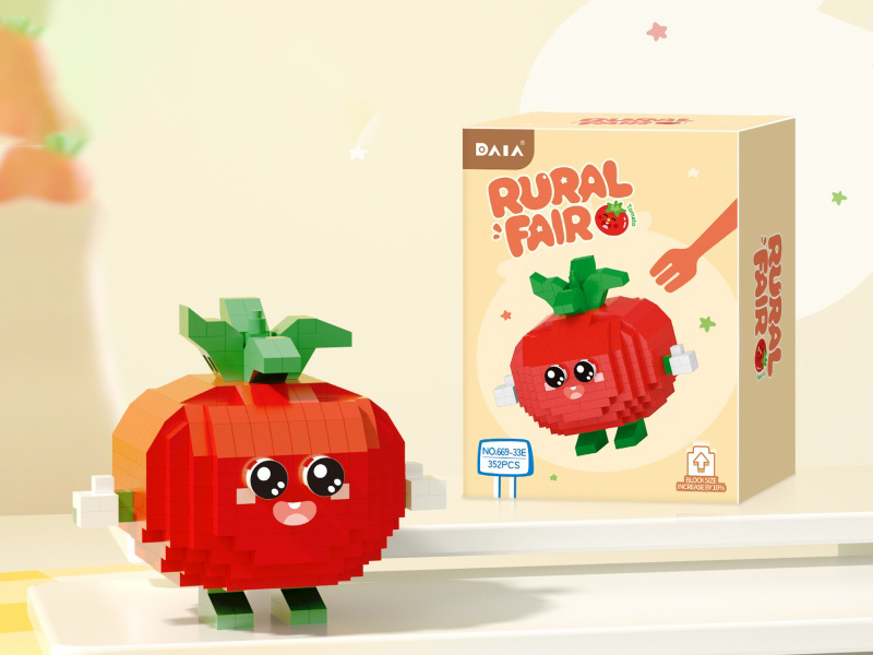 Building Blocks: 352 Pcs Of Vegetables - Tomatoes
