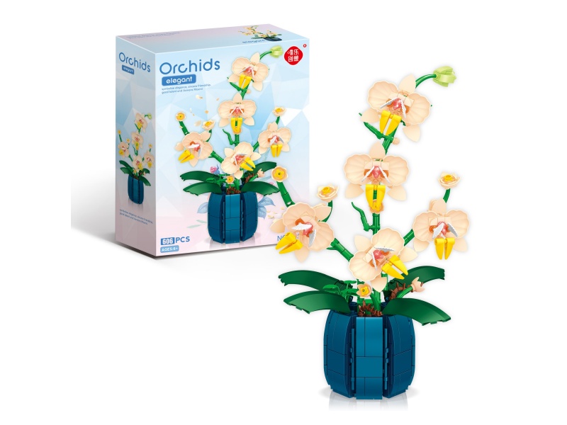 Orchids Building Blocks 606pcs