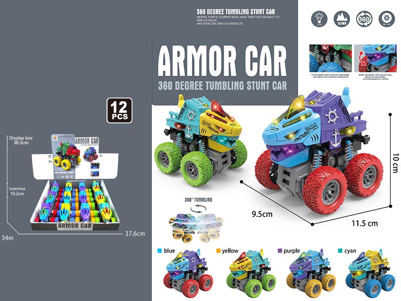 Double Friction Shark Off-Road Vehicle With Lights 12pcs/Box