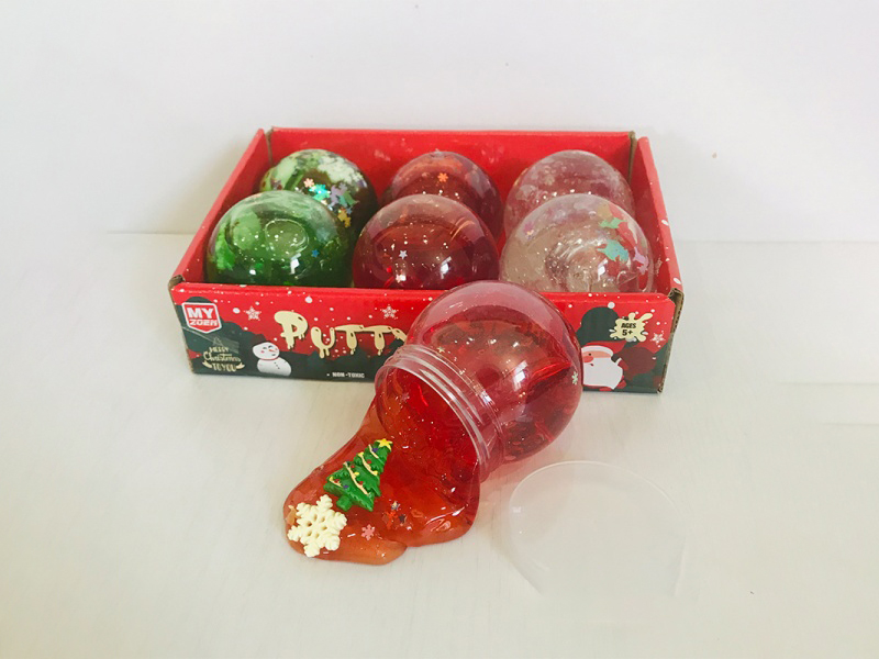 Crystal Mud Slime Christmas Snowflake Putty