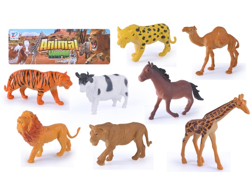 Solid Simulated Animal 8Pcs