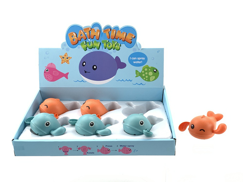 Wind Up Whale Toys 6pcs
