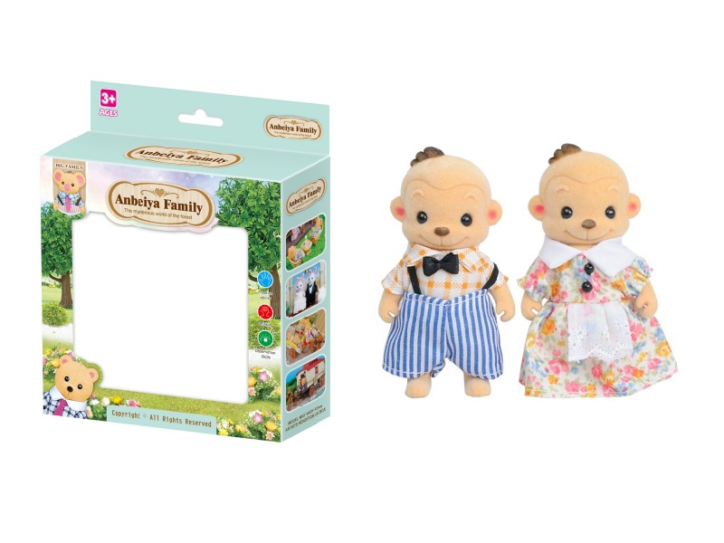 2pcs monkey doll toy
