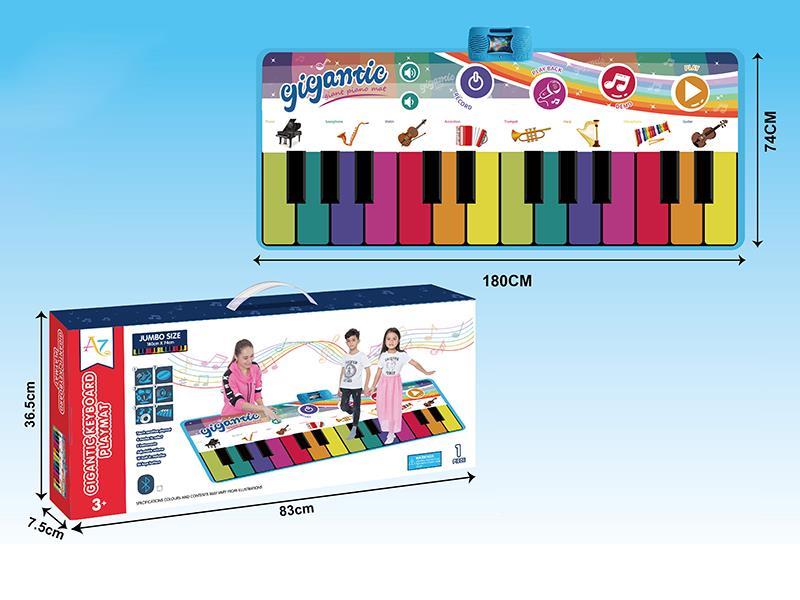 24 Keys Rainbow Piano Play Mat