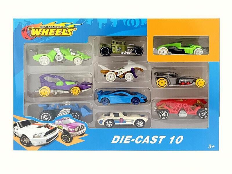 1:64 Slide Alloy Cars 10pcs