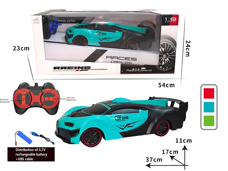 1:10 Bugatti 4-Channel Remote Control Car