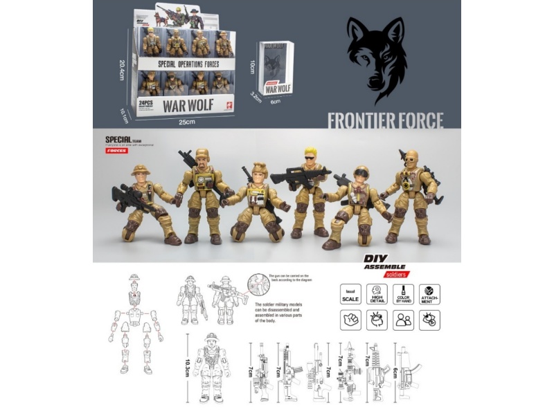 Assembled Soldier Model (24Pcs)