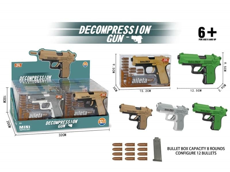 Beretta M92F Gun,12Pcs/ Box