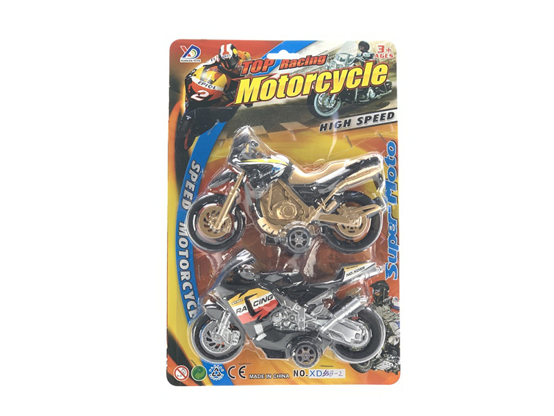 Pull Back Motorcycle Toys 2pcs