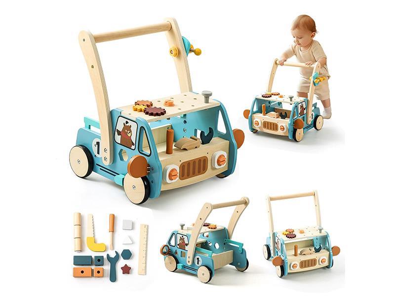 Blue Tool Cart Baby Walker