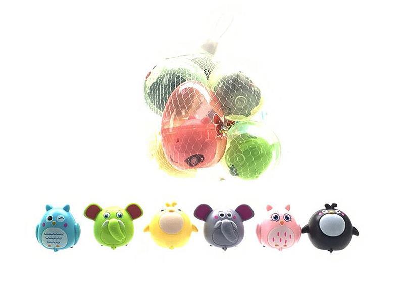 Translucent Funny Eggshell With 6 Cute Animals