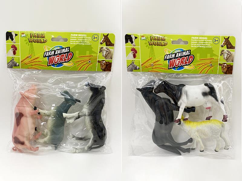 3pcs 6-Inch Farm Animals(Hollow)