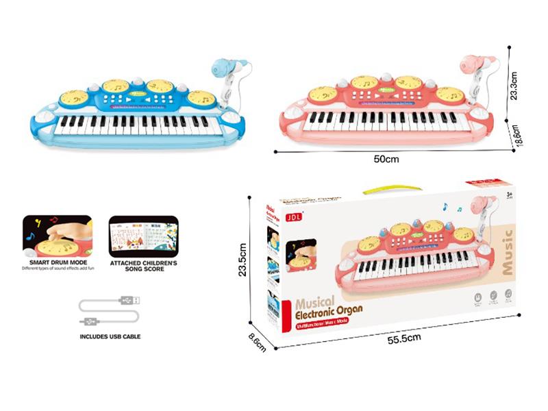 37-Key Multifunctional Electronic Organ(With Microphone)