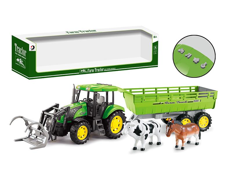 Friction Farm Tractor With Light And Music
