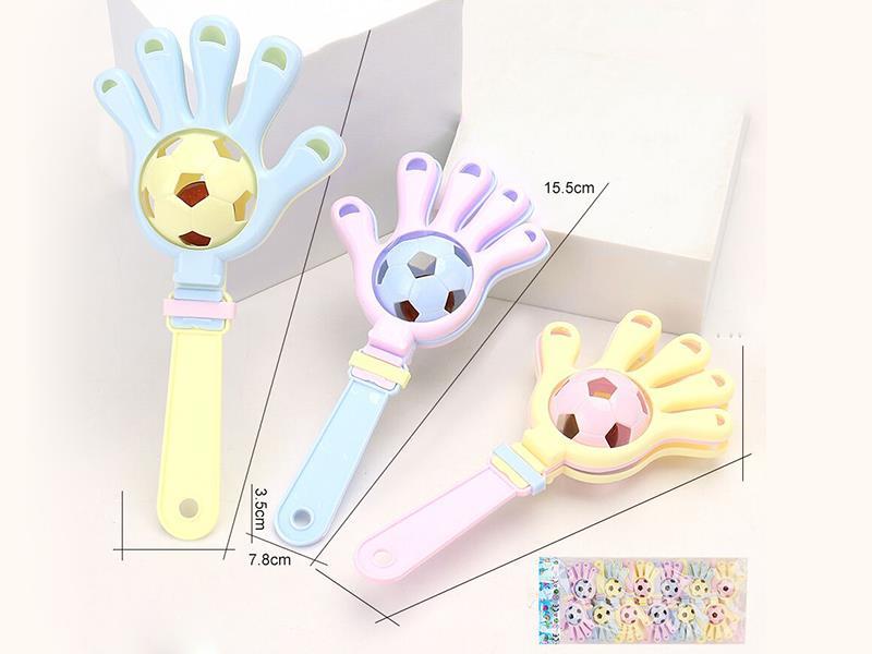 12pcs Middle Size Football  Hand Clapper Bells