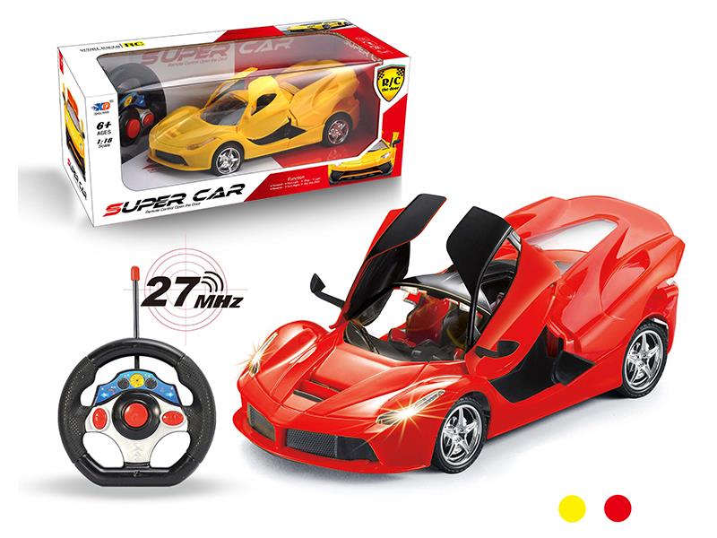 1:18 Ferrari  3 Open Doors Remote Control Car