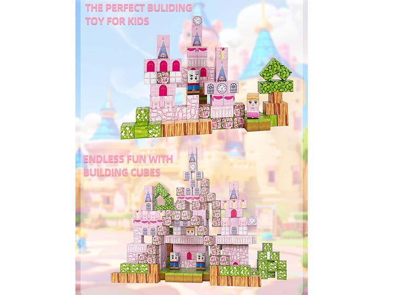 Rose Castle Magnetic Cube Building Blocks