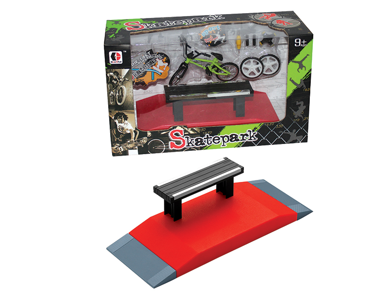Bicycle Finger Skateboard Skate Park Set
