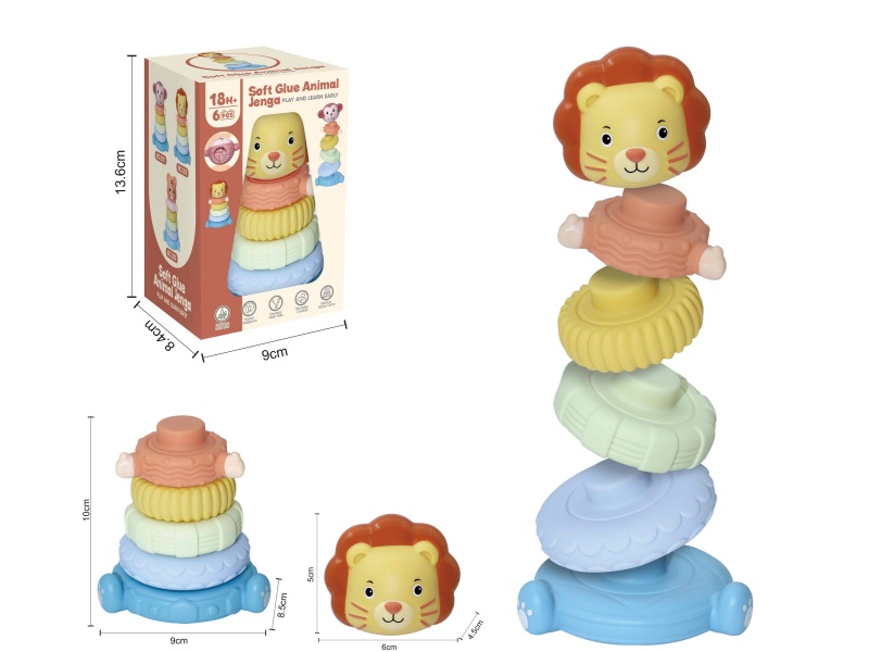 Soft Plastic Stacking Toy 6pcs