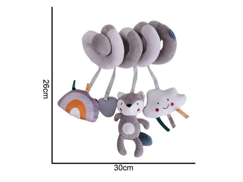 A Fluffy Grey Fox Cloud Surrounds The Bed