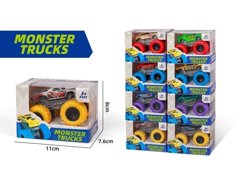 1:64 Large Wheel Sliding Alloy Bike (8 Models Mixed)