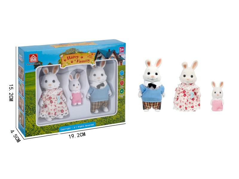 Rabbit Dolls 3pcs