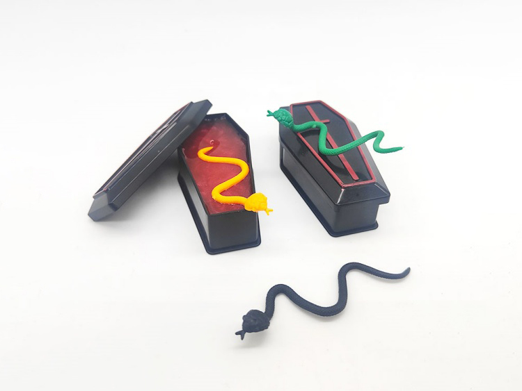 Slime Coffin Halloween Snot Mud Prank Toy Snake