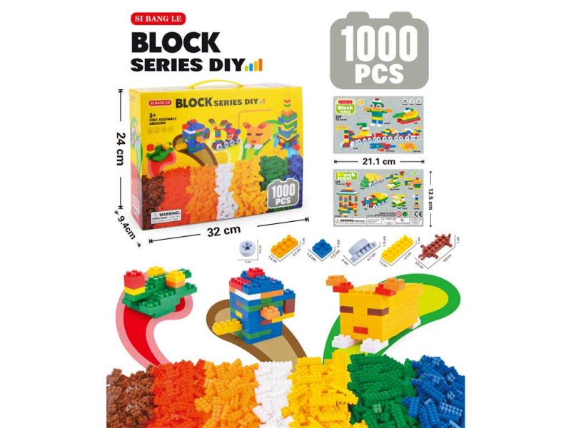 Gift Box: 1000Pcs Of Educational And Versatile Small Building Blocks