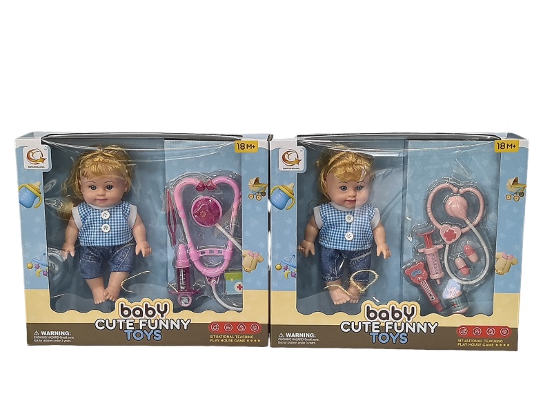 Two Sets Of 10-Inch Plush Toys And Medical Devices Are Mixed Together