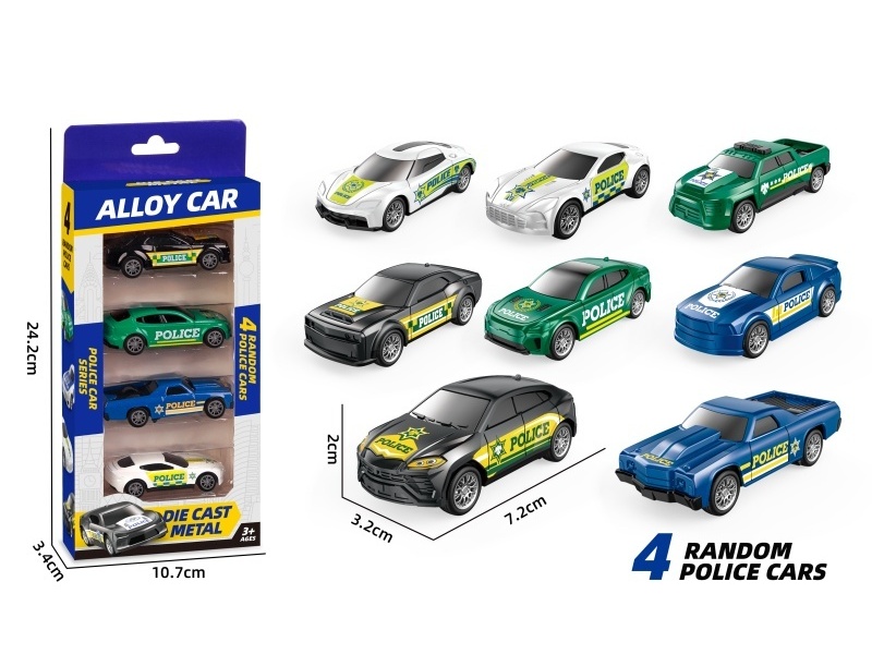 1:64 Recoil Alloy Police Car (2 Models Mixed)