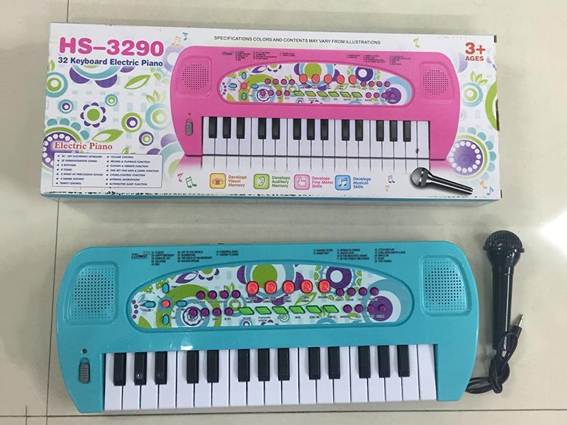 32 Key Multifunction Electronic Organ With Microphone (Blue)