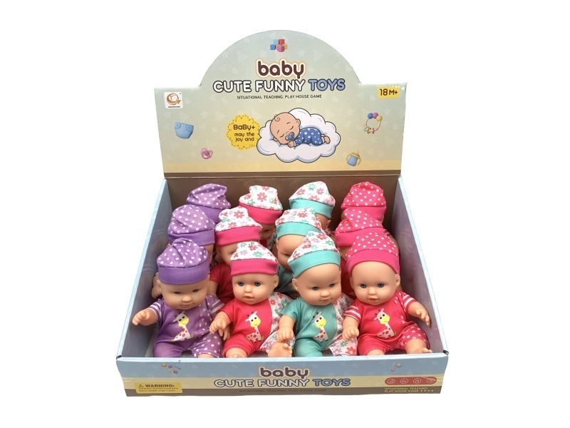 8-Inch Vinyl Toy Dolls, 12 Pieces Per Display Box