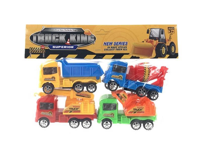 4PCS Friction Engineering Vehicle