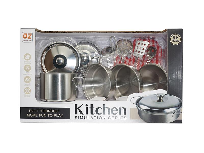 Stainless Steel Tableware Toys With Glove