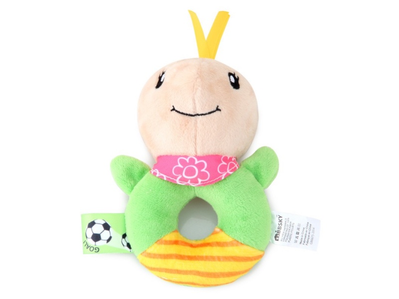 Sound-Making Turtle Baby Soothing Round Rattle