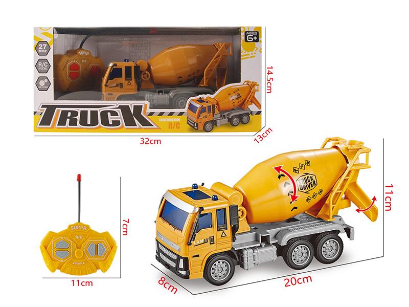 4-Channel Remote Control Engineering Concrete Mixer